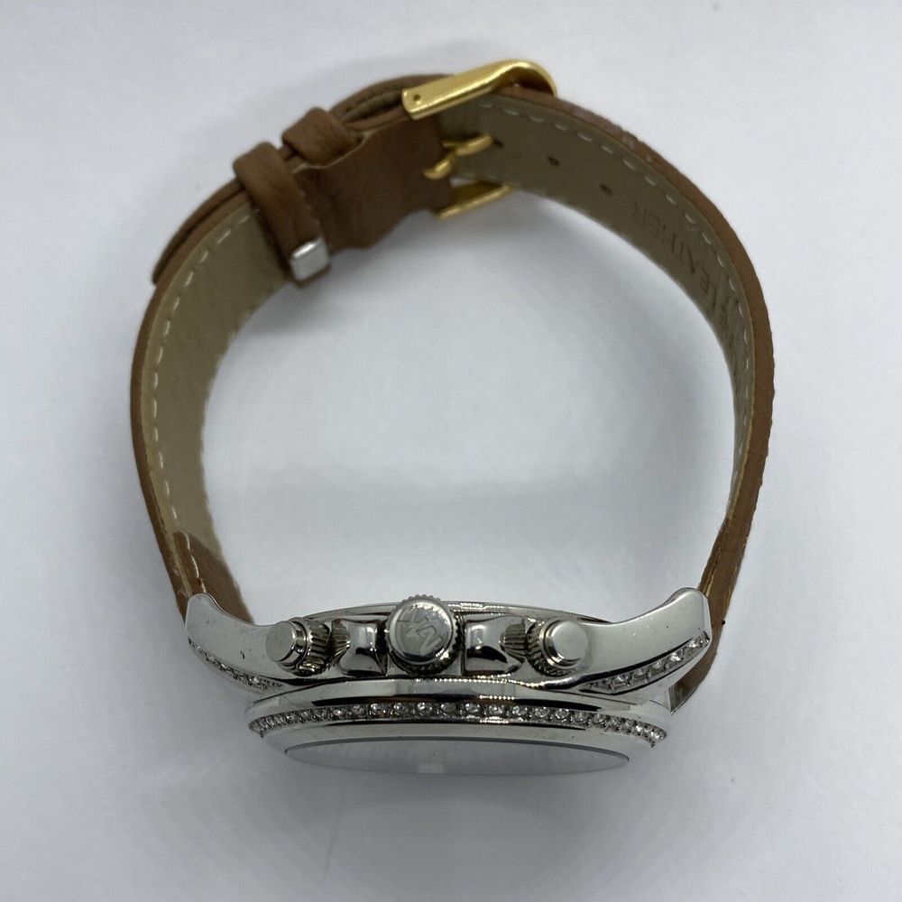 Michael Kors Pressley MK5834 Womens Brown Leather Analog Dial Quartz Watch EY301 - Picture 8 of 12